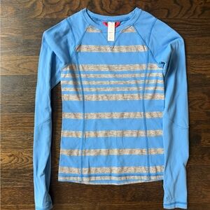 Ivivva Vibrant Blue and Gray Top